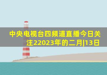 中央电视台四频道直播今日关注22023年的二月|13日